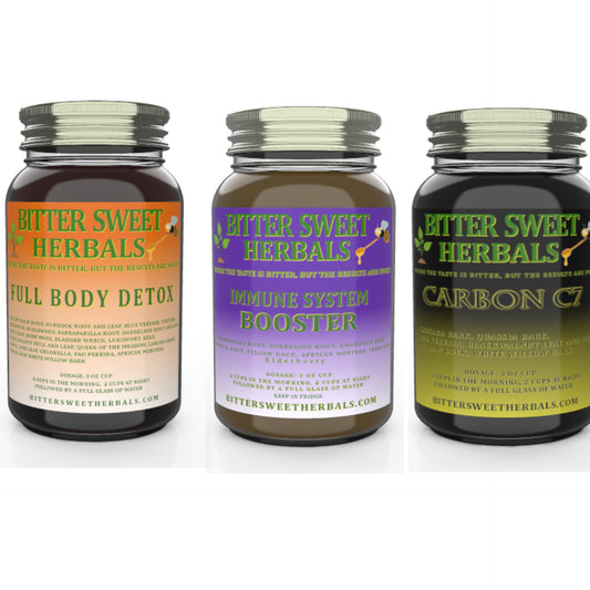 Bundle Pack - Full Body Detox + Immune System Booster + Carbon C7